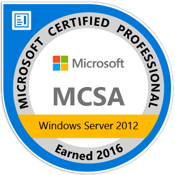 Microsoft MCSA Certified Microsoft MCSA Certified